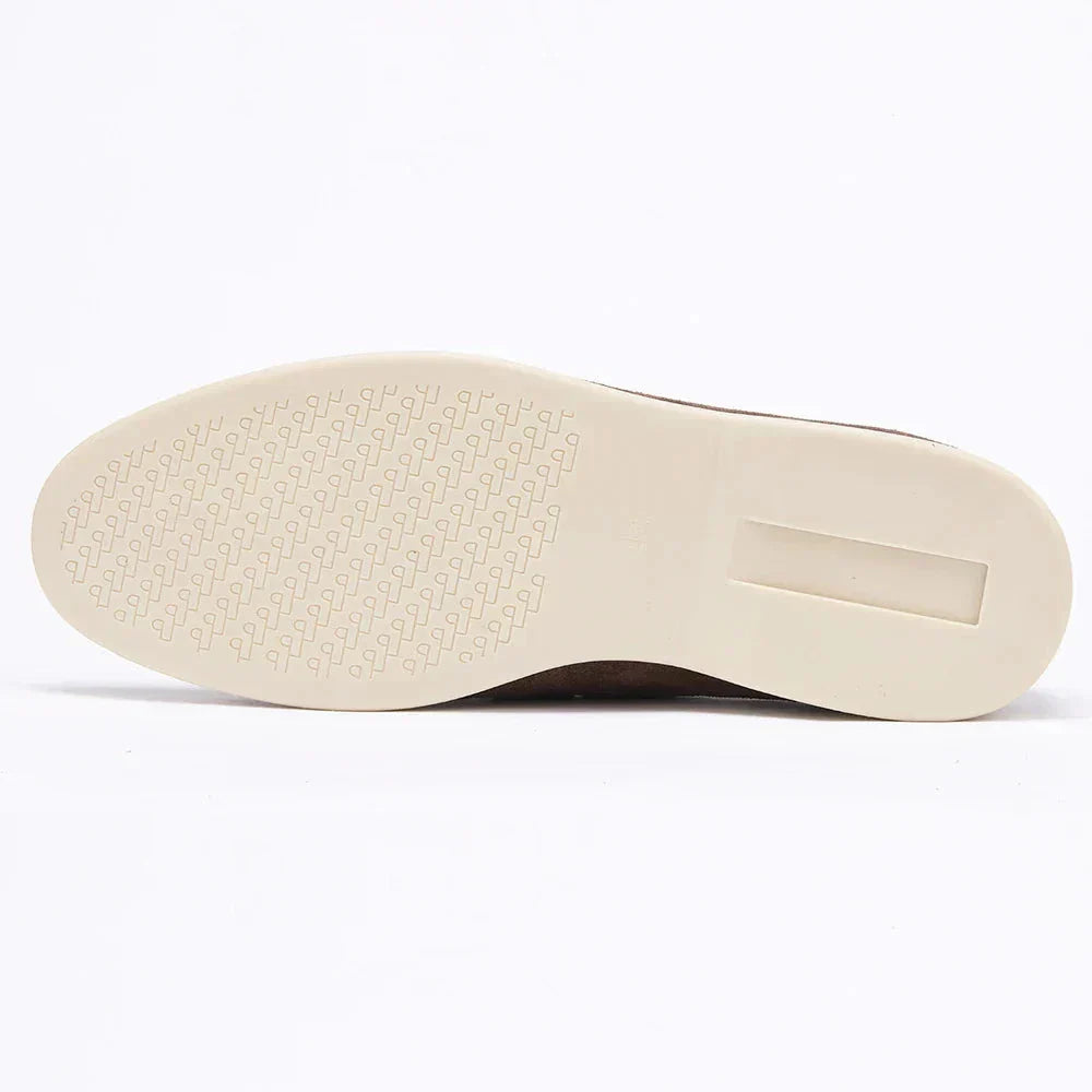 Men’s Suede Loafers | Comfortable Beige Slip-Ons