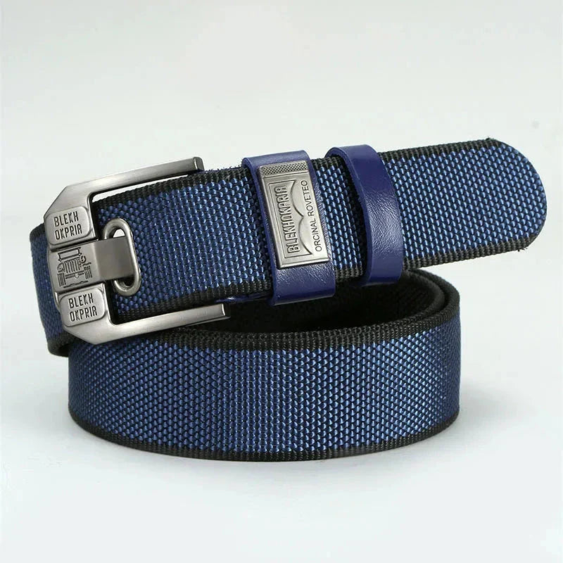Men’s Outdoor Canvas Belt | Durable Black Nylon Belt with D-Ring